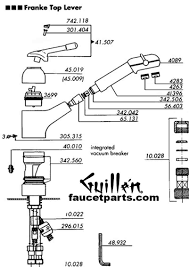 kitchen faucet parts diagram