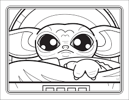 Here is a pattern for a super cute baby yoda! The Unofficial Baby Yoda Coloring Book