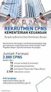 Kementerian keuangan (kemenkeu) sedang mempersiapkan seleksi kompetensi bidang (skb) untuk para calon pegawai negeri sipil (cpns). Kementerian Keuangan Republik Indonesia Ayo Bergabung Bersama Membangun Bangsa Silahkan Temankeu Mengunjungi Website Resmi Kemenkeu Www Kemenkeu Go Id Atau Http Rekrutmen Kemenkeu Go Id Jika Ada Yang Ingin Ditanyakan Seputar Seleksi Cpns