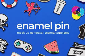 Enamel Pin Mockup Logo Bundle In 2020 Enamel Pins Stationery Mockup Pin Card