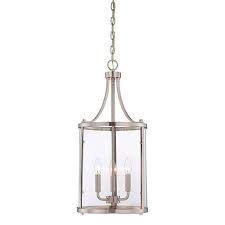 Savoy House Penrose Brushed Nickel And Pewter Three Light Foyer Pendant 7 1040 3 Sn Bellacor Entry Lighting Small Foyer Savoy House Lighting