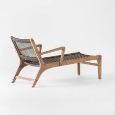 Oceans Wood Rope Patio Chaise Lounge Gray Project 62 Target Patio Furniture Patio Furniture Chaise Lounge Build Outdoor Furniture