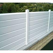 cloture a composer pvc littoral blanc cloture pvc cloture maison et cloture blanche