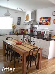 Before And After Nicole S Kitchen Renovation Dining Table In Kitchen Eat In Kitchen Table Kitchen Remodel Small