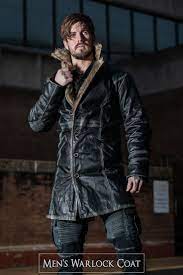 Men S Warlock Coat Mens Outfits Leather Jacket Men Gentleman Style