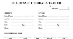 Trailer Bill Of Sale