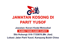 Klik pautan apply now di bawah untuk iklan penuh jawatan tersebut dan permohonan secara online. Jawatan Yamaha Batu Pahat Sin Soon Lee Motor Sdn Bhd Facebook