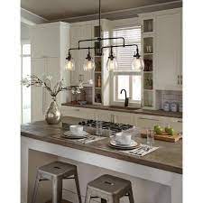 4.4 out of 5 stars. Sea Gull Lighting Belton 4 Light Heirloom Bronze Transitional Industrial Hanging Kitchen Island Chandelier Light Fixture 6614504 782 The Home Depot