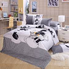 The mickey mouse beyond classic 4 piece toddler bed set includes a blanket, standard size pillowcase, flat top and fitted bottom sheet. Mickey Mouse Duvet Cover Set Twin Full Queen King Size Bedding Set Pillowcase Ebay