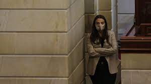 La ministra de las tecnologías de la información y las comunicaciones (tic), karen abudinen, asiste a la moción de censura en el congreso de . Qfydqouesavpm