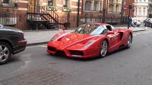 This is the result when engineers take an amazing street car, lower the weight and add horsepower. Red Ferrari Enzo In Knightsbridge London Driving Engine Sounds Youtube
