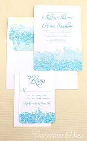 Waves Beach Wedding Invitations Beach Invitations Blue Wedding Invitations Beach Wedding Invitations