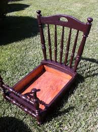 Small Pet Bed Made Out Of An Old Chair Use A Drawer For The Bed Part Or Make Your Own Square Depending On The Length Y Pet Bed Furniture Diy Pet Bed