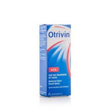 «otrivin» is a decongestant agent in the form of nasal spray, focused on the narrowing of the blood vessels in the mucous parts of the nasal sinuses. Otrivin Nasal Spray 0 1 For Cold Symptoms 10 Ml Al Dawaa Pharmacies