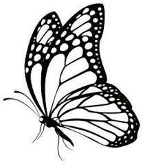 Pin By Reneebayne On Bullet Journal Butterfly Clip Art Butterfly Drawing Butterfly Black And White