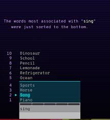 One person posts a single word (typically contained in the english dictionary) then the next person would reply with the first word that comes to mind. All Things Linguistic Semantris Two Word Association Games From