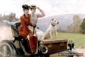 영화의 한 장면같은 19세기사람들 그림-julius leblanc stewart