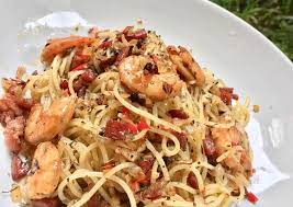Resep Easy Shrimp Aglio Olio Spaghetti Oleh Nadzira The First Resep Spageti Memasak Resep