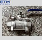 Van bi 3 thân - Van bi 3 mảnh inox- Công Ty Kỹ Thuật ETM
