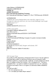 Acesta este filmul trandafirul negru. Andre Malraux Oglinda Limburilor