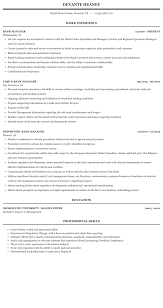 Bank Manager Resume Sample Mintresume