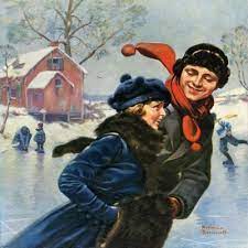 There are 429 ice skating painting for sale on etsy, and they cost £57.00 on average. Couple Ice Skating Canvas Art Print By Norman Rockwell Icanvas