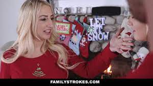 Family strokes christmas