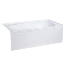 Swiss Madison Ivy Glossy White Acrylic Rectangular Bathtub With Right Hand Drain Common 30 In X 60 In Actual 22 0 In Soaking Bathtubs Bathtub Tub Doors