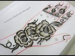 Unique Shaded Gulf Style Roses Henna Mehndi Design Tutorial Mehndi Designs Rose Henna Henna Mehndi Design