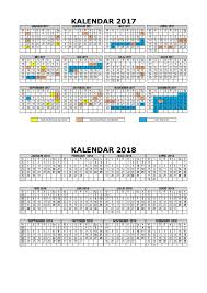 Download free printable 2018 calendars yearly and monthly for jaanury, february, march, april, may, june,july,august,september,october november december. Kalendar Tahunan 2017 2018