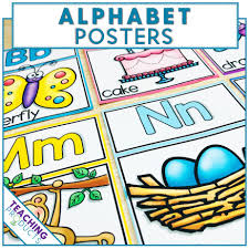Simply print any of these templates out onto plain paper and decorate to make cute decorations. Alphabet Posters Teaching Products