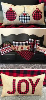 Black And White Buffalo Plaid Christmas Decor Burlap Christmas Pillows Buffalo Plaid Christmas Pillow Red Buffalo Check Christmas Black Whi Christmas Decorations Rustic Rustic Christmas Christmas Pillow