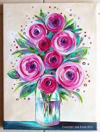 Painting the whole canvas 3: Easy Acrylic Canvas Painting Ideas For Beginners Watercolor Paintings Easy Flower Painting Flower Canvas