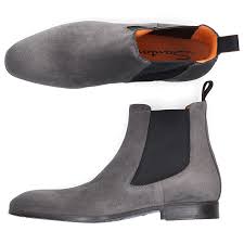Diese winterkollektion umfasst eine reihe wunderschön gearbeiteter chelsea boots. Santoni Chelsea Boots 13434 Veloursleder Grau Online Kaufen Mybudapester Com