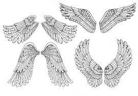 Black And White Angel Cartoon Vector Angel Wings Wings Drawing Cartoon Styles Angel Wings Design