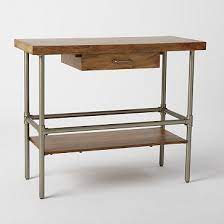 The hardest working accent in your home, kitchen islands tuck away server ware, assist with food prep, and offer a convenient spot to set out hors d'oeuvres. Industrial Kitchen Island Westelm Industrial Kitchen Island Rustic Industrial Kitchen Stylish Kitchen