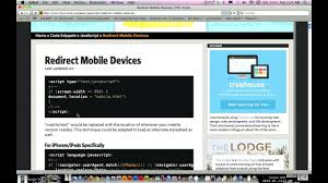 How To Redirect Website To A Mobile Version When Accessed On A Mobile Device Youtube