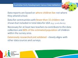 The australian early development census (aedc) collects information about how australian children have developed by the time they start school. Australian Early Development Census Ppt Video Online Download