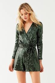 Oh My Love Allegre Plunging Sequin Romper Urban Outfitters Clothes Design Sequin Rompers Clothes