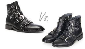 Givenchy studded ankle boots in green suede material: Save Vs Splurge Givenchy Studded Biker Boots Kmae Wears