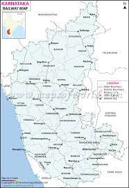 Clickable map of karnataka showing district railway lines with boundaries. Karnataka Railway Map