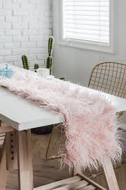 Nordic Faux Fur Table Runner Faux Fur Table Runners Nordic