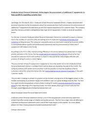 Graduate School Personal Statement Online Begins The Procurement Of Additional It Equipments To Keep By Pipkinzitting1766 Issuu