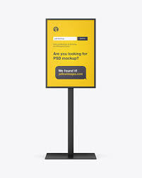 7,000+ vectors, stock photos & psd files. Matte Display Stand Mockup In Outdoor Advertising Mockups On Yellow Images Object Mockups