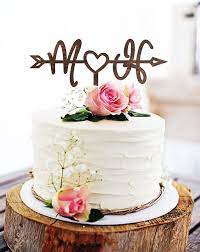 Arrow Rustic Wedding Cake Topper Arrow Cake Topper Wood Arrow Personalized Cake Topper Initial Cake Topper M Cake Toppers For Wedding Letter Rustic Wedding Cake Toppers Cake Topper Initials Custom Cake