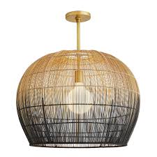 Small Black And Brass Pendant Light Buri Midrib Pendant Pendant Light Small Pendant Light
