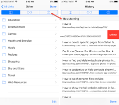 How To Delete Specific Pages From Safari History