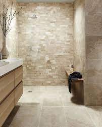 This light brown tile is actually made from plastic and has a swirl pattern. 61 Calm And Relaxing Beige Bathroom Design Ideas Digsdigs