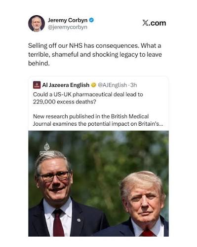 Selling off our NHS has consequences. What a terrible, shocking legacy to leave behind.