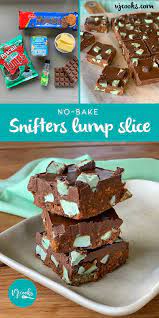 No Bake Snifters Lump Slice Vj Cooks Recipe Baking Food No Bake Slices